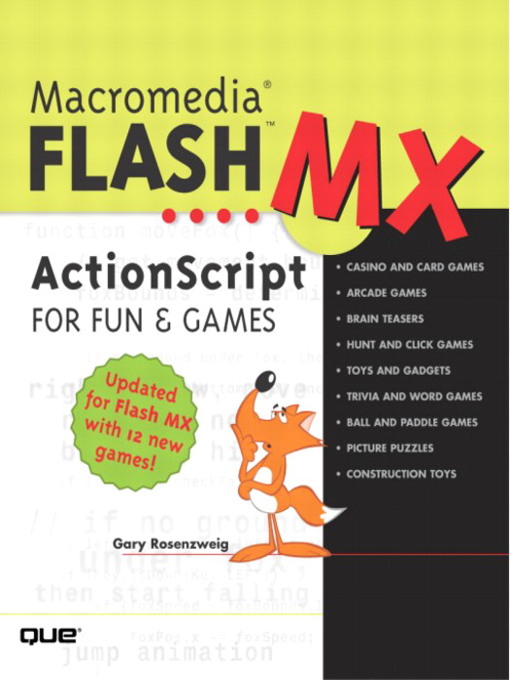 Cover image for Macromedia Flash MX ActionScript for Fun and Games